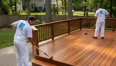 Raleigh, NC deck staining service protecting outdoor wood from humidity and sun