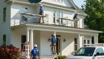 Professional painters providing interior and exterior painting services in Raleigh, NC