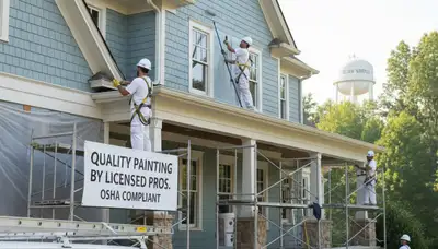 Painting contractor in Raleigh, NC providing professional interior and exterior painting services