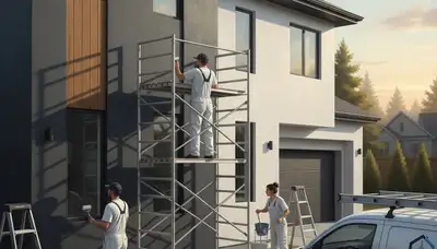House painters in Raleigh, NC providing exterior painting for durable curb appeal