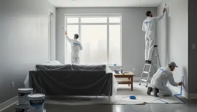 Interior house painting in Raleigh, NC for durable, clean finishes in a home interior