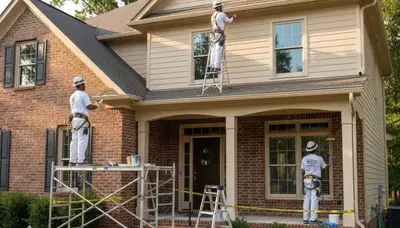 Painting company team serving Raleigh, NC, providing professional interior and exterior painting services