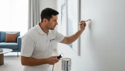 Painting contractor in Raleigh, NC providing paint touch-up services for scuffs and weather wear
