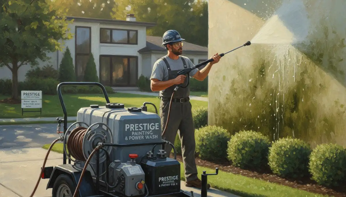 Pressure cleaning service in Raleigh, NC for siding, concrete, and brick by Raleigh Paint Pros