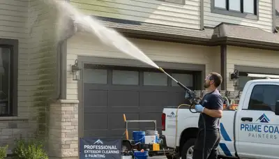 Vinyl siding pressure cleaning in Raleigh, NC to remove mold, mildew, and grime