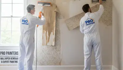 Wallpaper removal service in Raleigh, NC for clean, careful wall prep on older homes